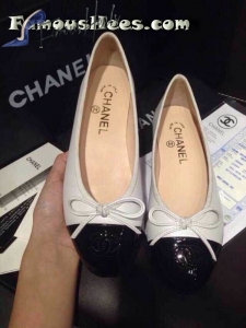 C flat classic white and black patent leather